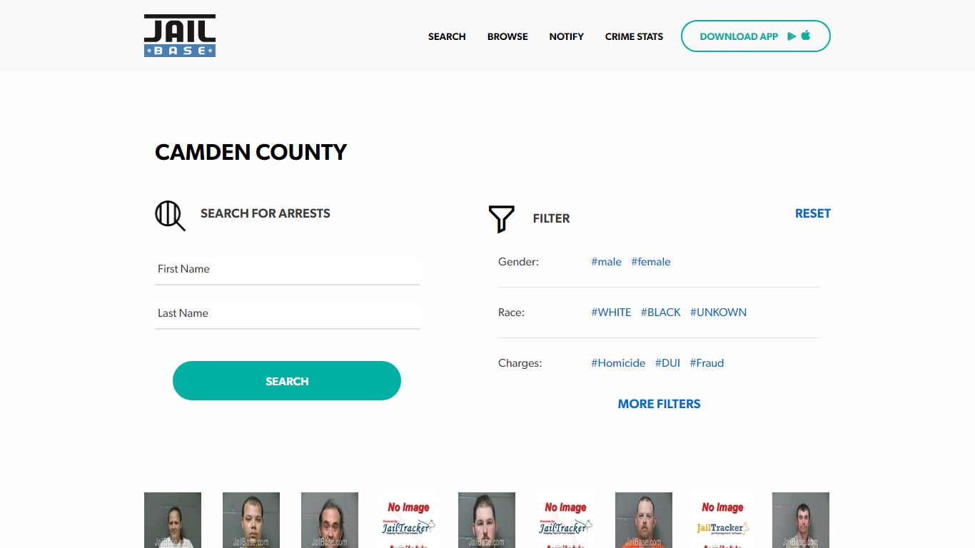 Camden County Jail Inmate Search and Mugshots | JailBase